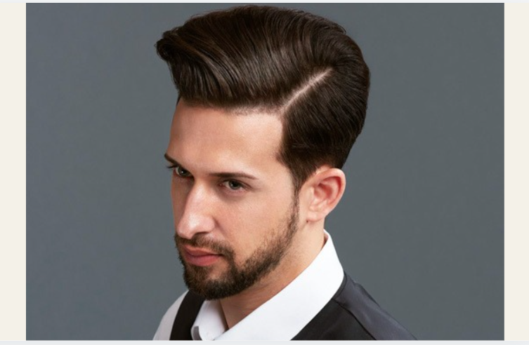 Pompadour: stylish look