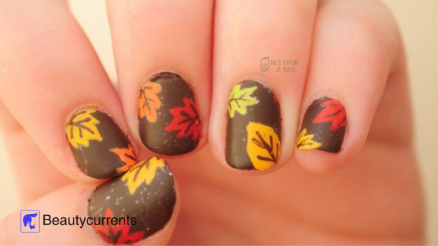 Autumn leaves watercolour design